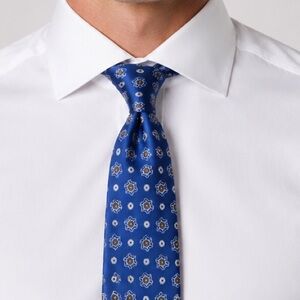 Kiton Royal Blue Medallion Tie | Handmade in Italy